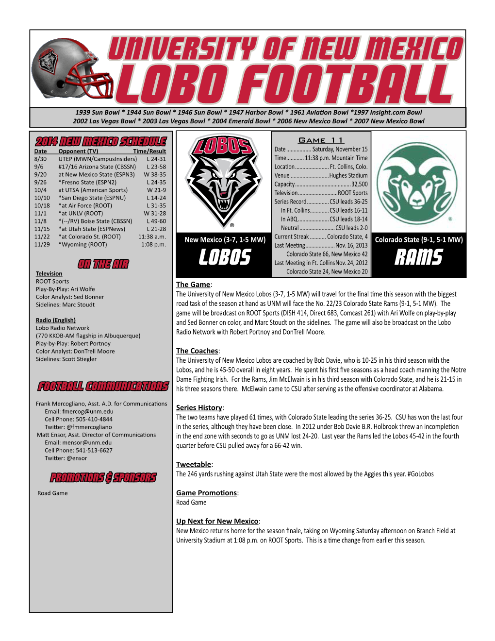 Lobo Football