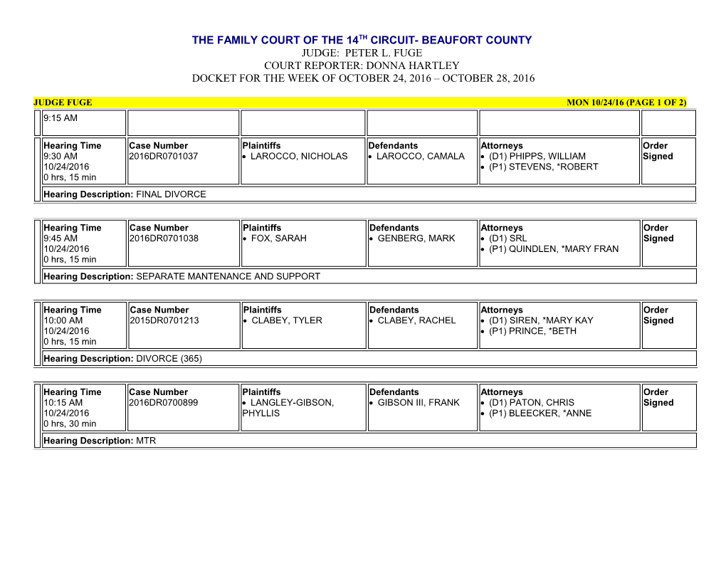 Judge Fuge Mon 10/24/16 (Page 1 of 2)