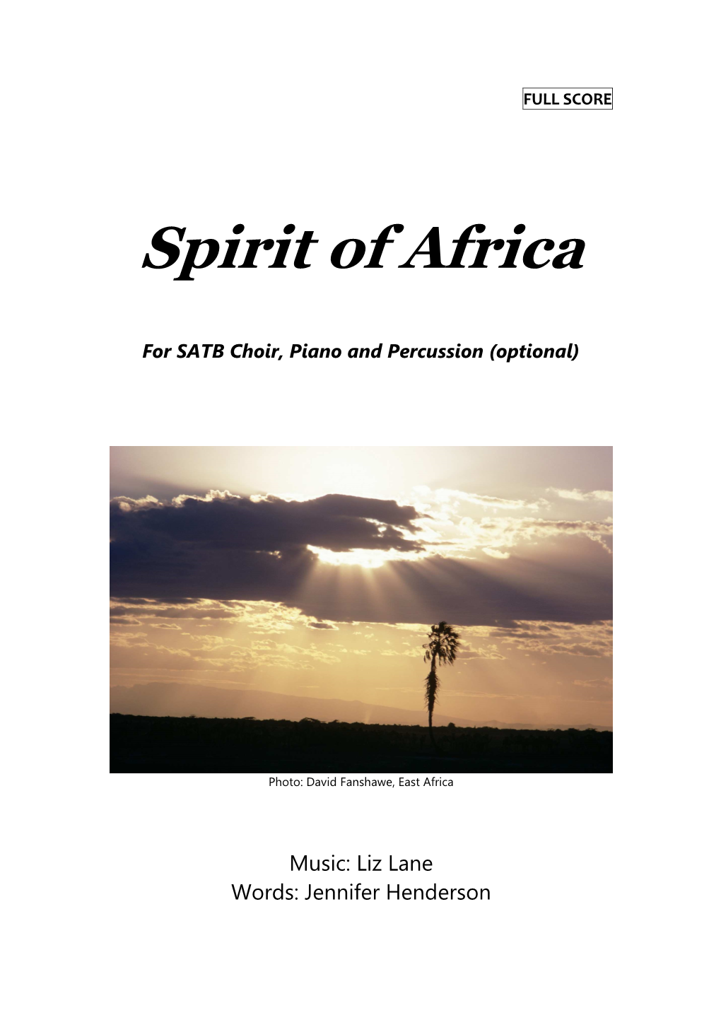 1. Spirit of Africa