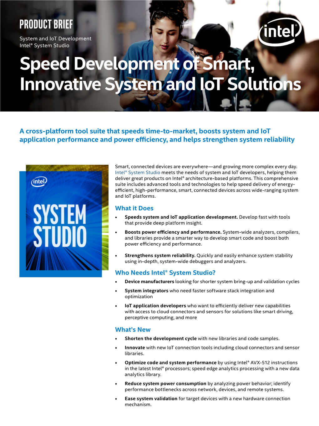 Speed Development of Smart, Innovative System and Iot Solutions