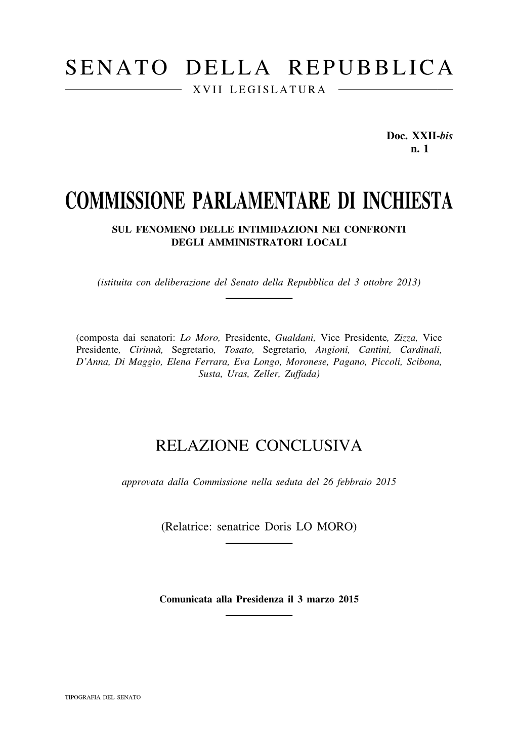 Commissione Parlamentare Di Inchiesta