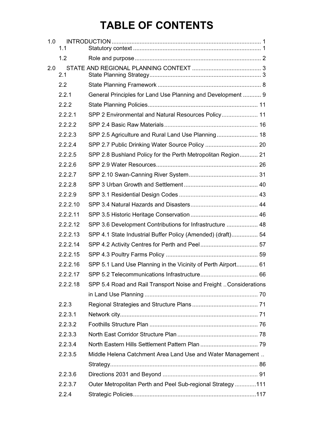 Shire of Mundaring Environmental Management Strategy