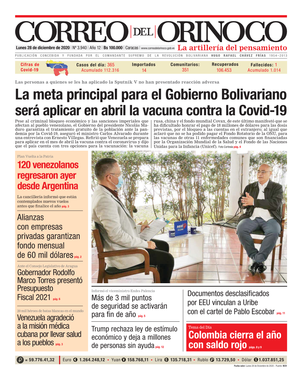 La Meta Principal Para El Gobierno Bolivariano