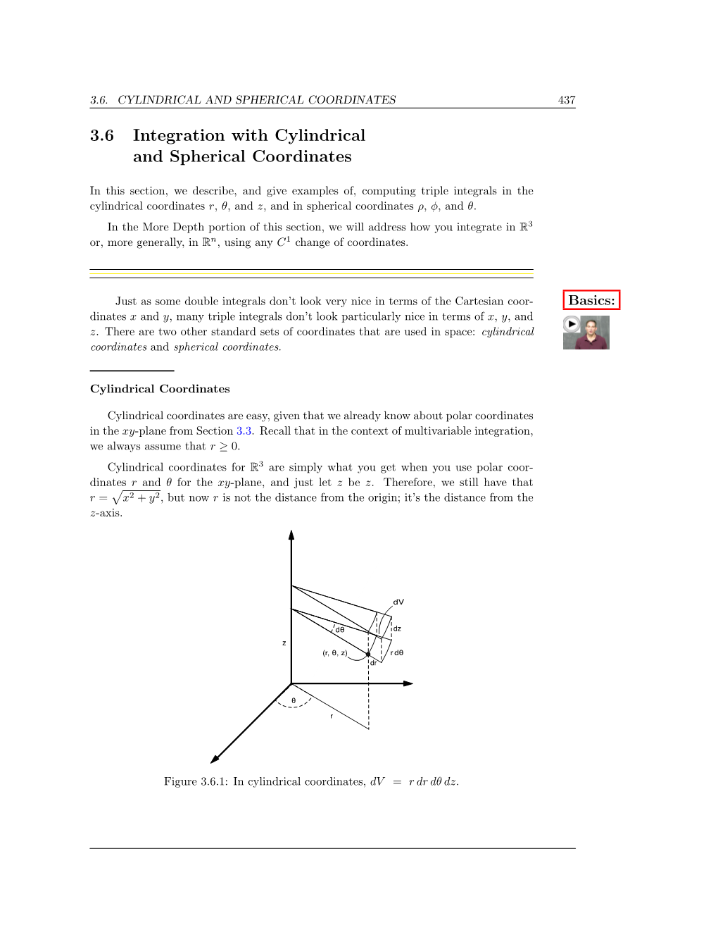 3.6 Integration with Cylindrical and Spherical Coordinates