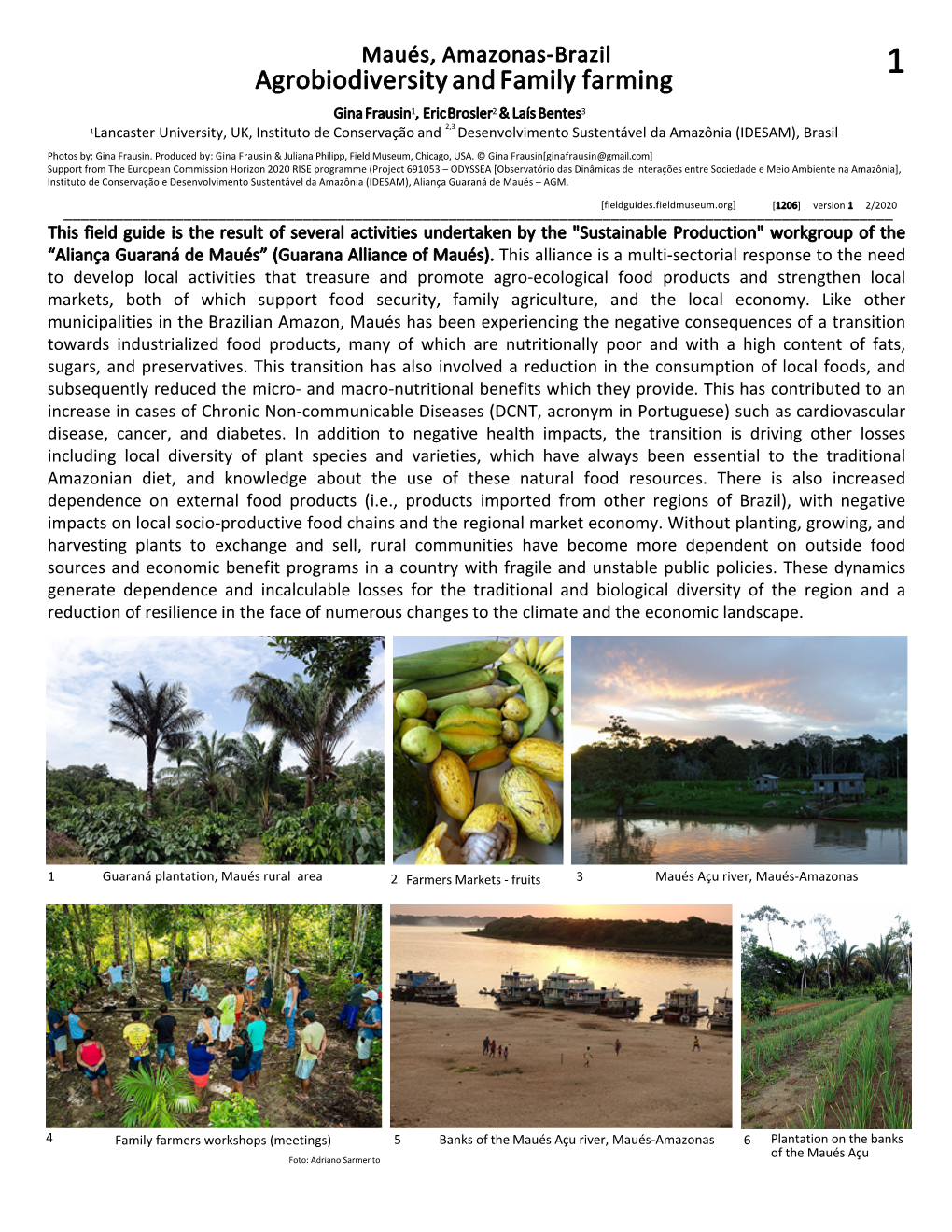 Agrobiodiversity and Family Farming