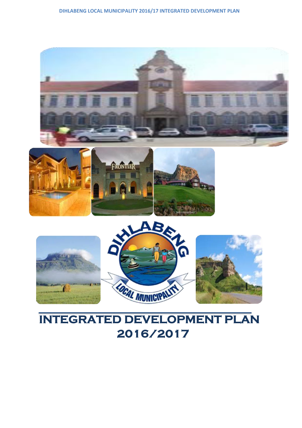 Dihlabeng Local Municipality 2016/17 Integrated Development Plan