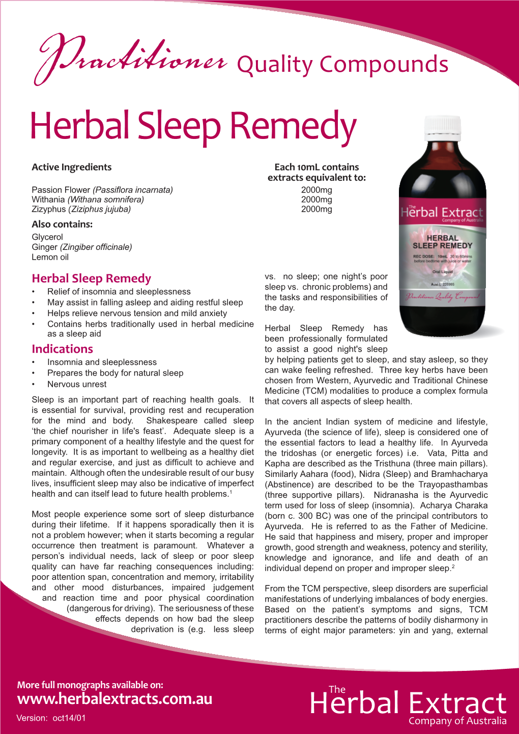 Herbal Sleep Remedy
