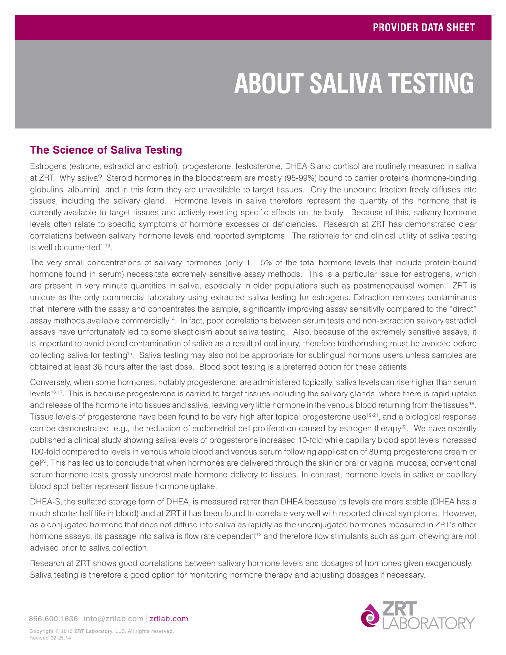 Saliva Testing