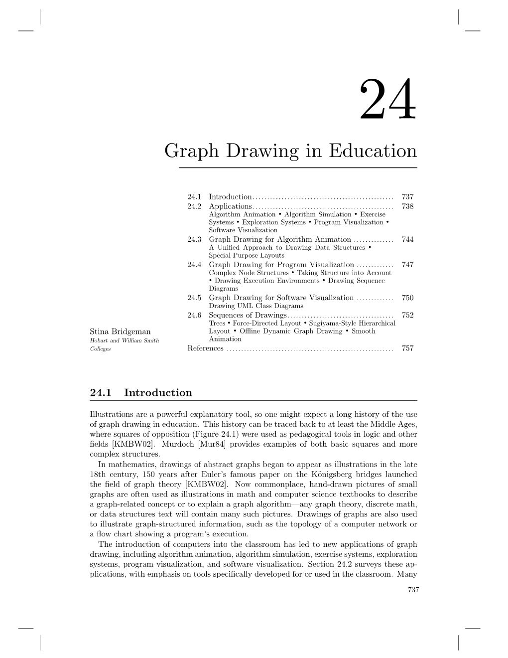 Graph Drawing in Education