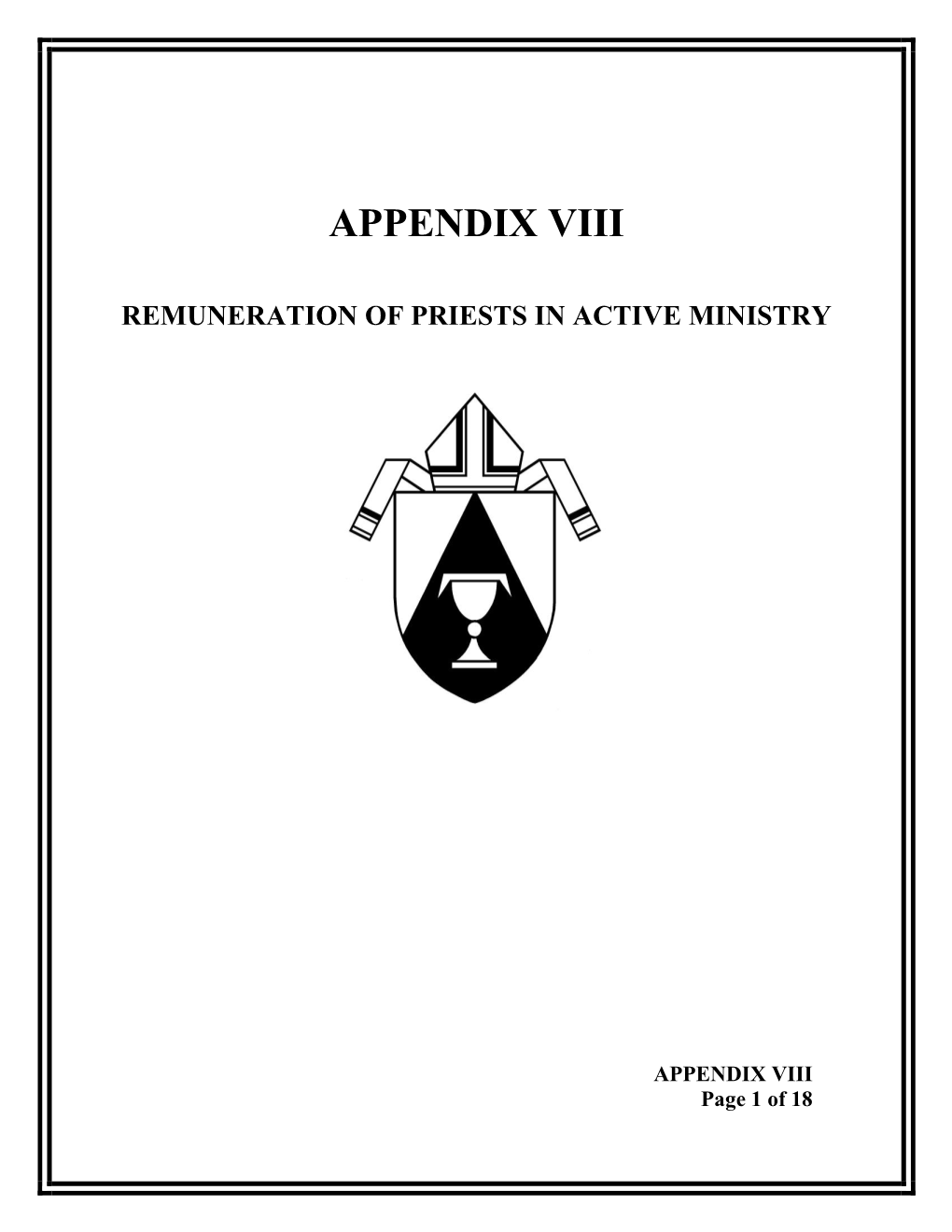 Remuneration Policy for Priests