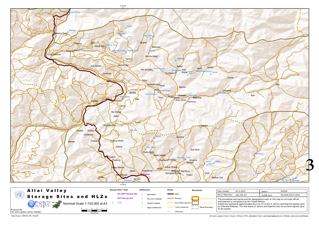 Allai Valley Storage Sites and Hlzs