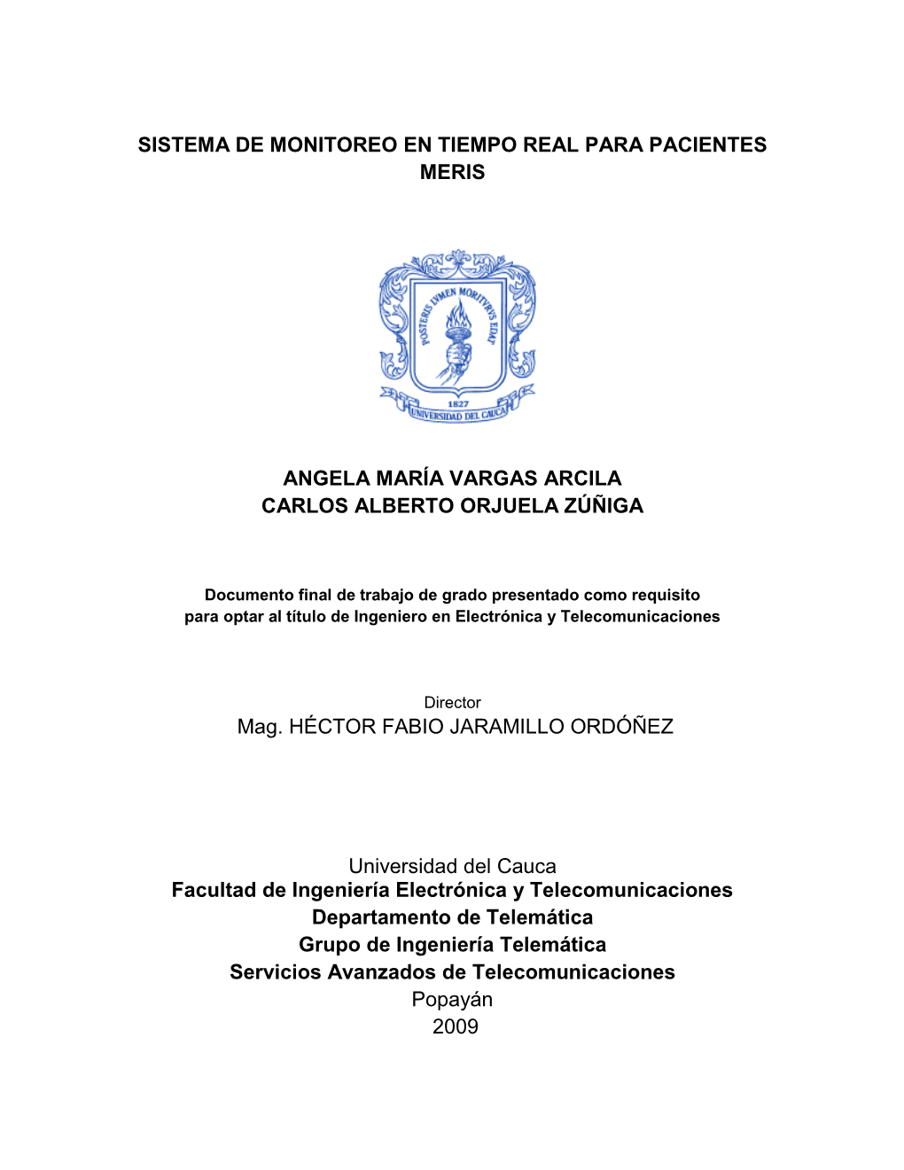 Sistema De Monitoreo En Tiempo Real Para Pacientes Meris