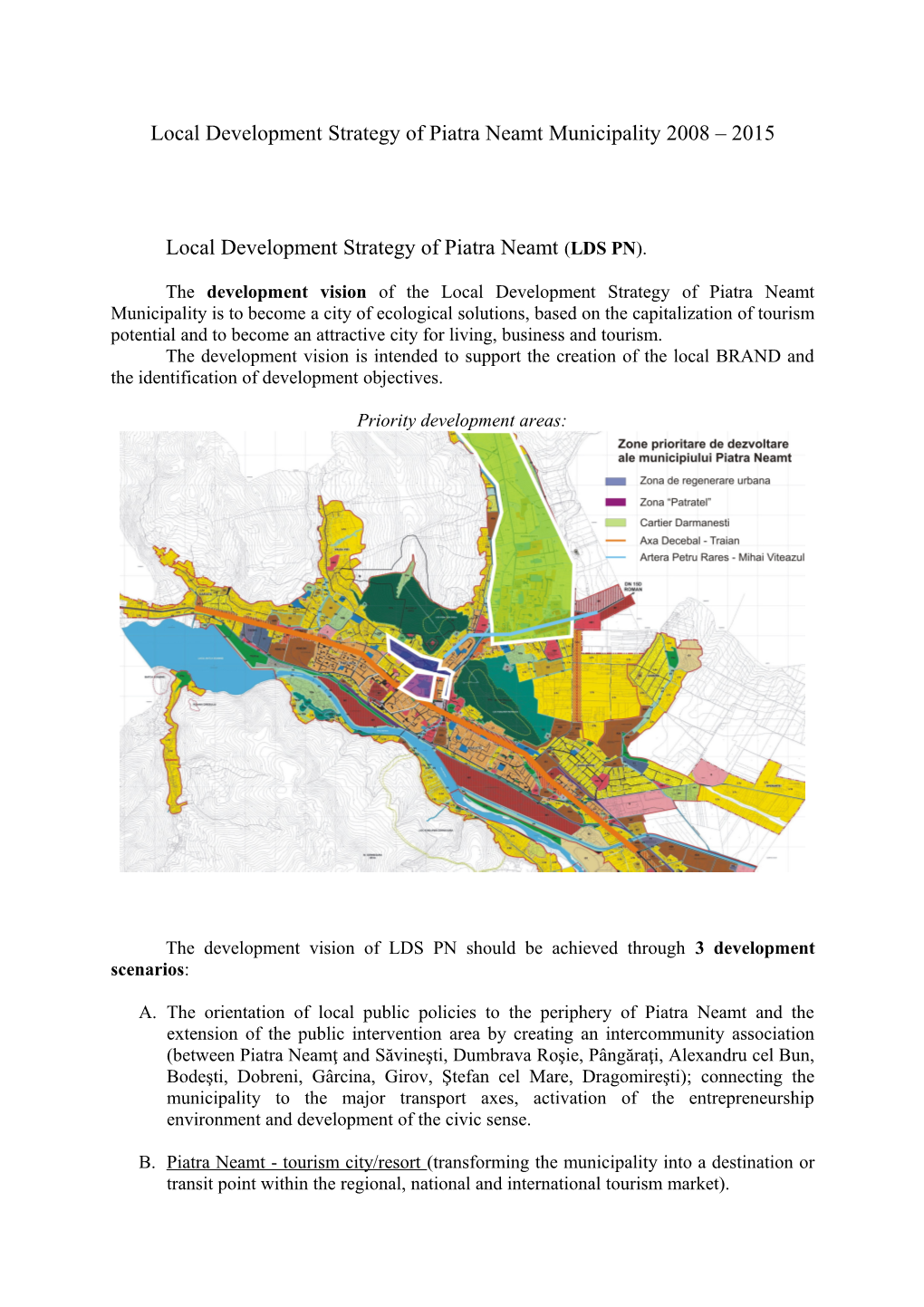 Strategia De Dezvoltare Locală a Municipiului