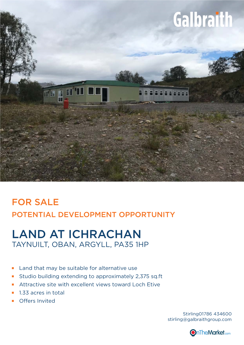 Land at Ichrachan Taynuilt, Oban, Argyll, Pa35 1Hp