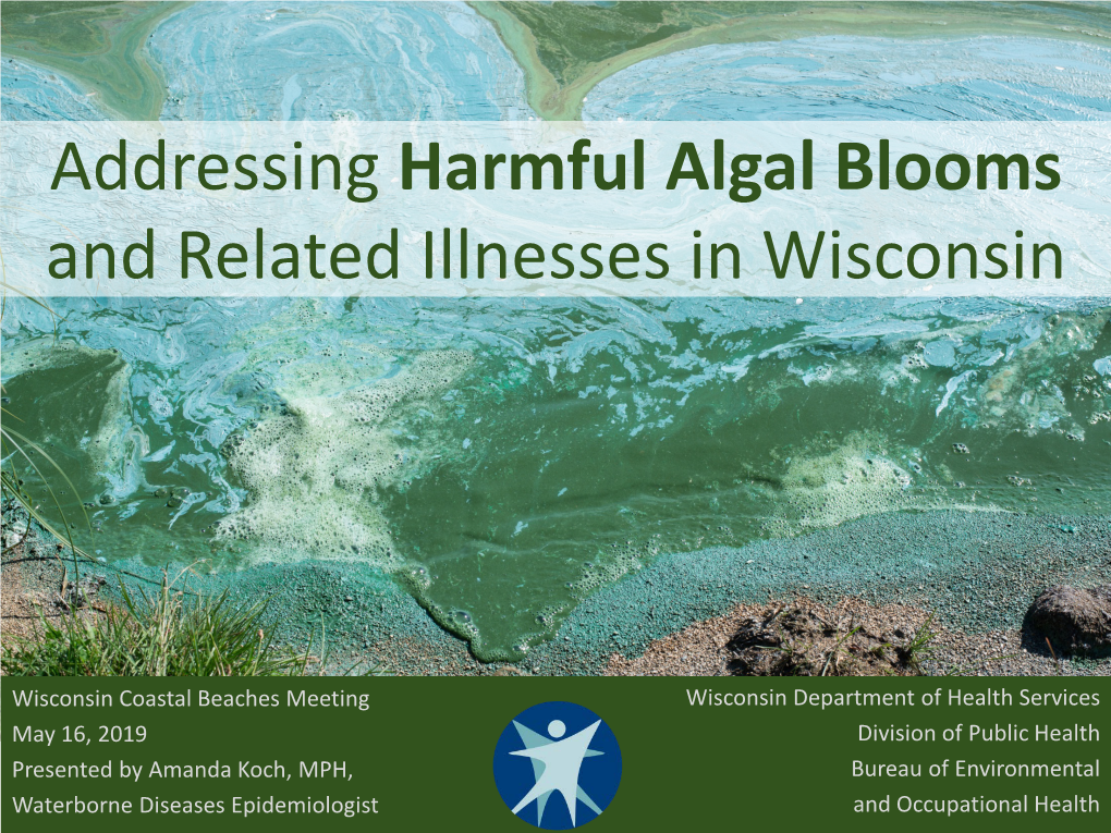 Addressing Harmful Algal Blooms and Related Illnesses in Wisconsin