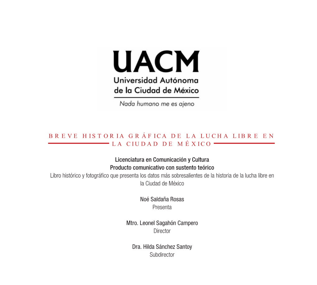 Breve Historia Gráfica De La Lucha Libre En La Ciudad De México