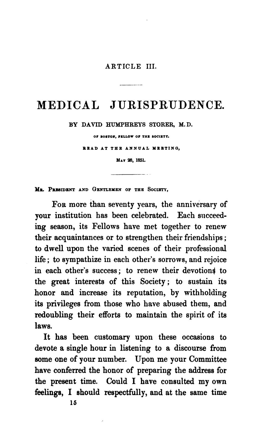 Medical Jurisprudence