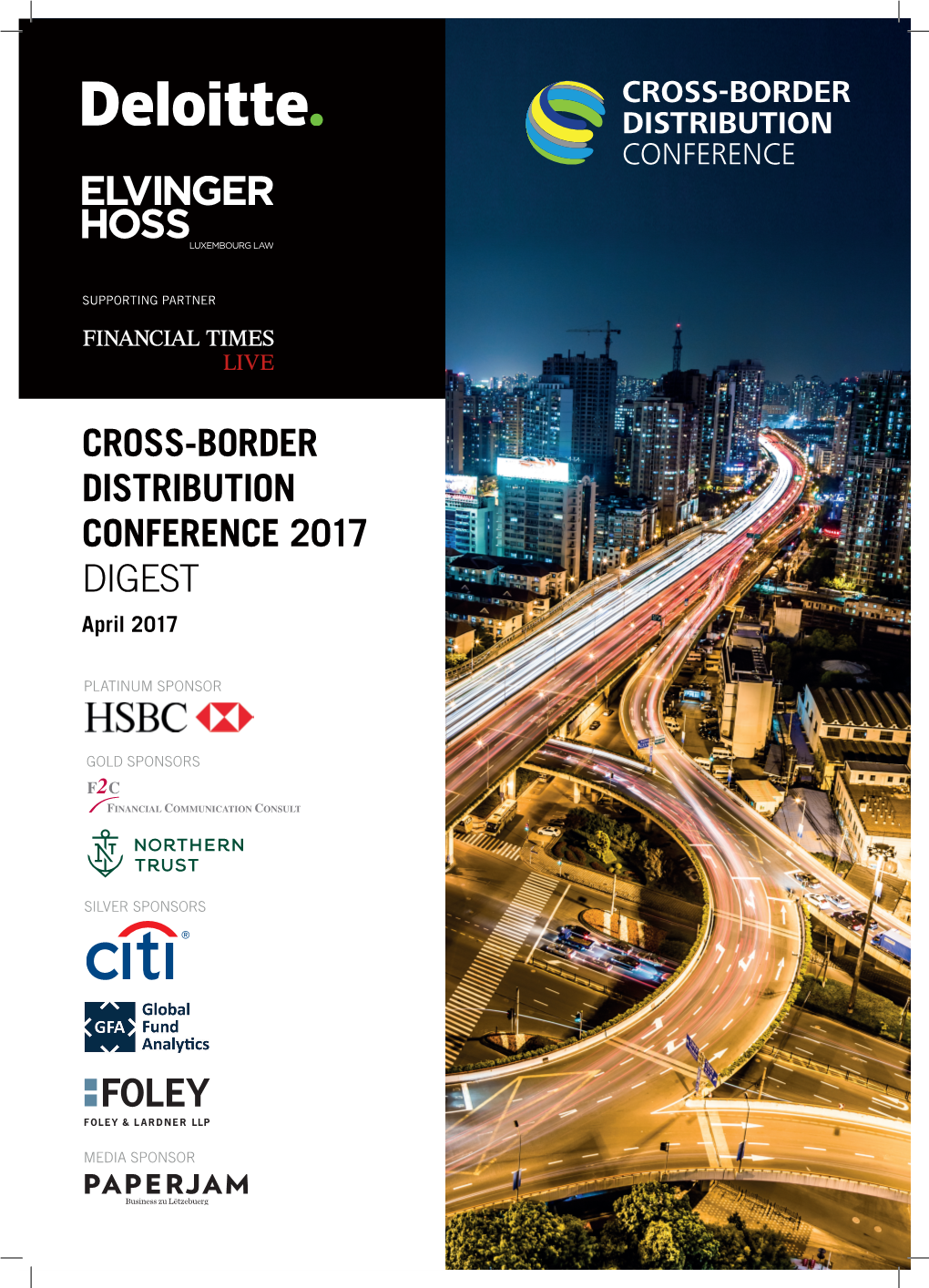 CROSS-BORDER DISTRIBUTION CONFERENCE 2017 DIGEST April 2017