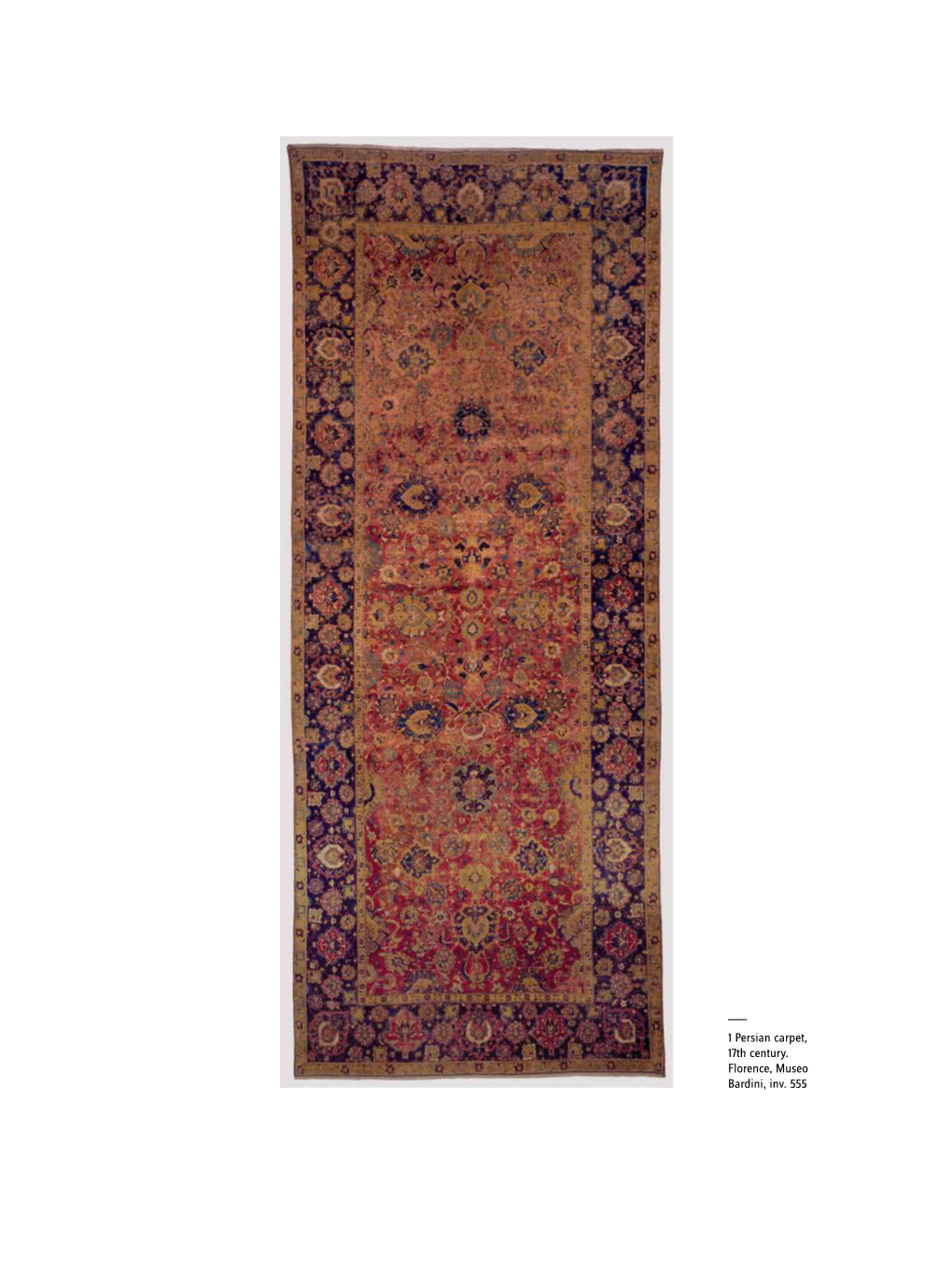 ___1 Persian Carpet, 17Th Century. Florence, Museo Bardini, Inv