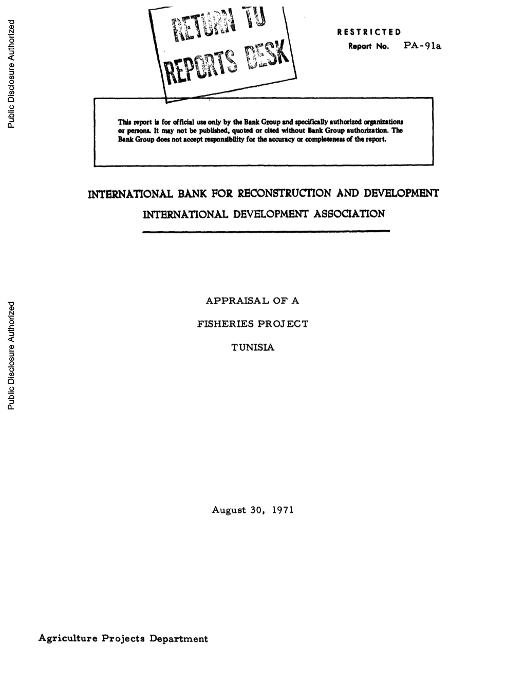 World Bank Document