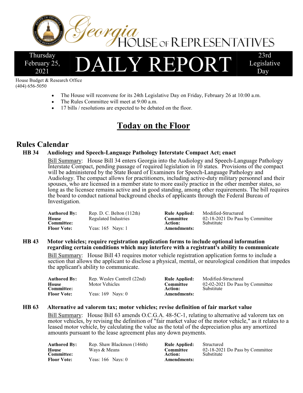 DAILY REPORT Day