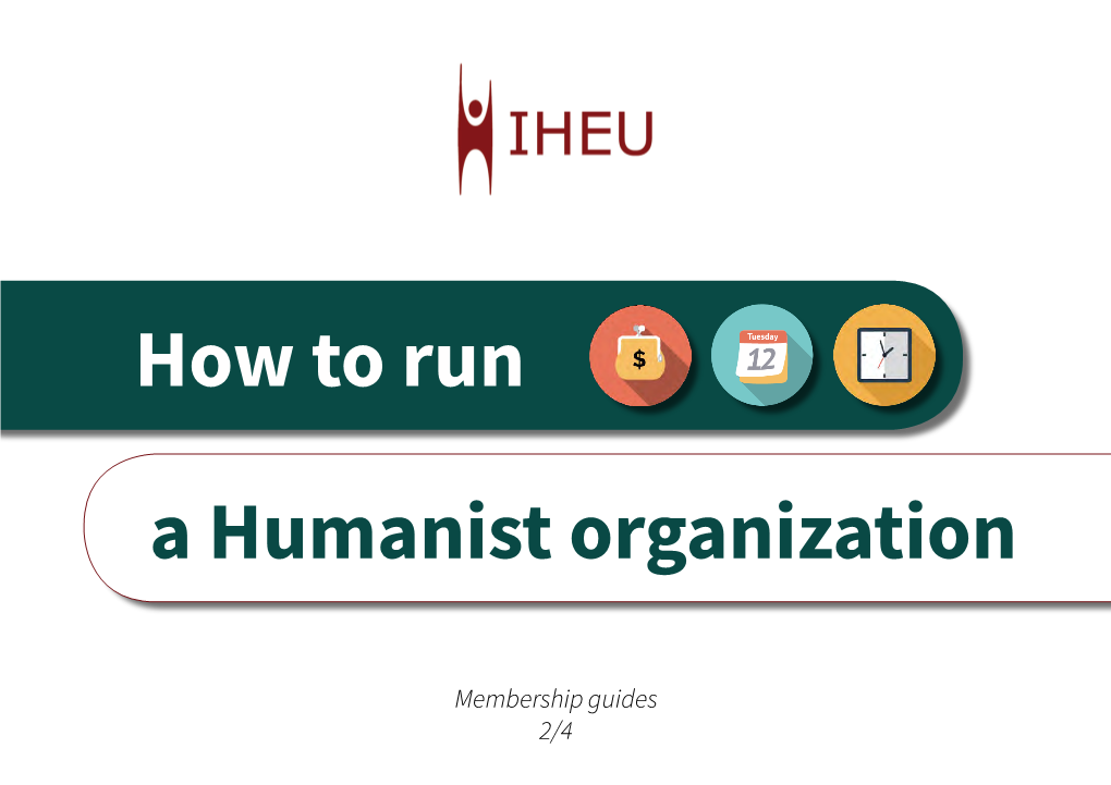 How to Run a Humanist Organization