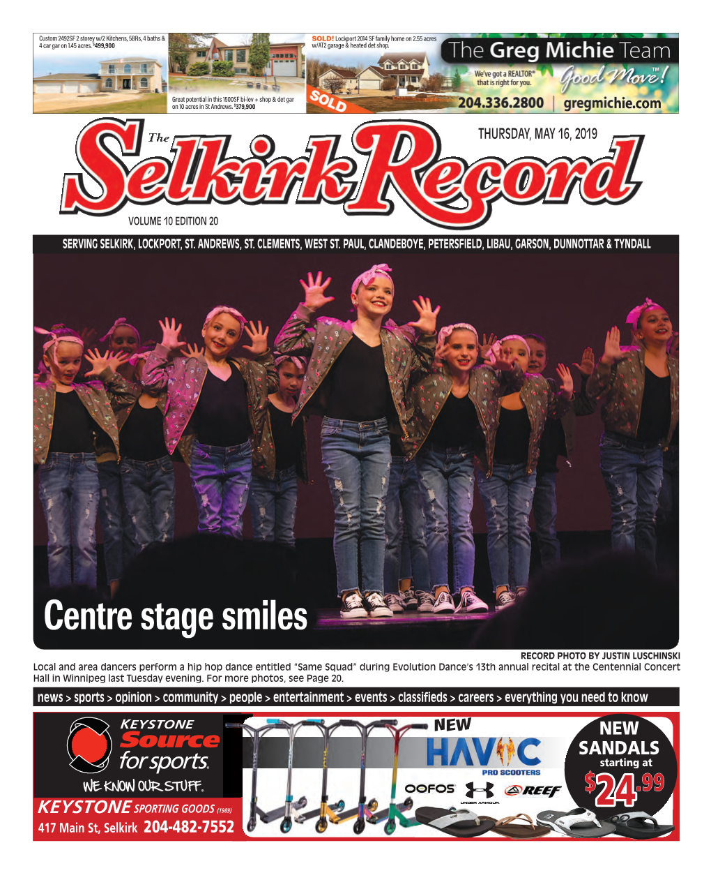 LE Selkirk Record 051619.Indd