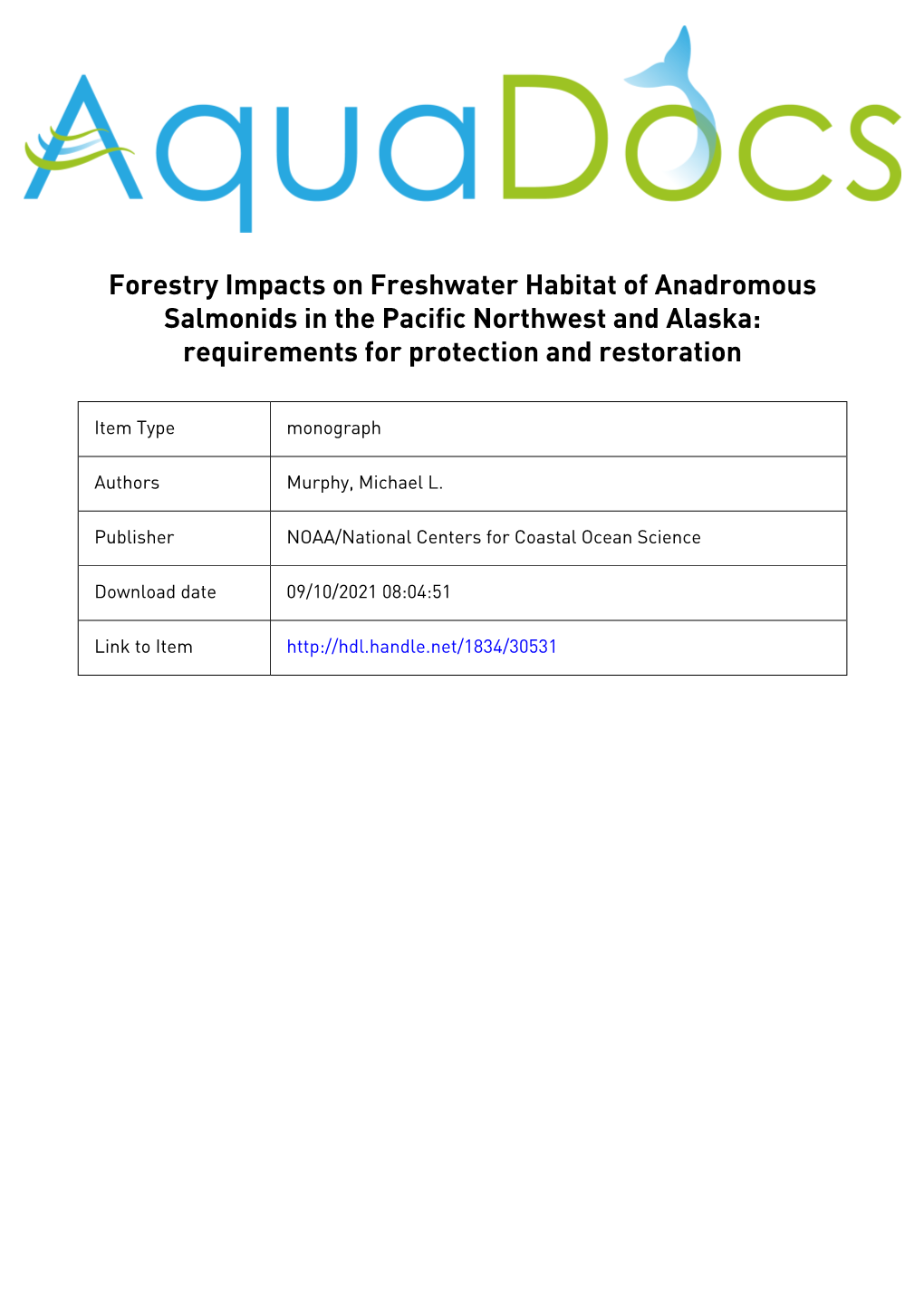 Forestry Impacts on Freshwater Habitat...Tif