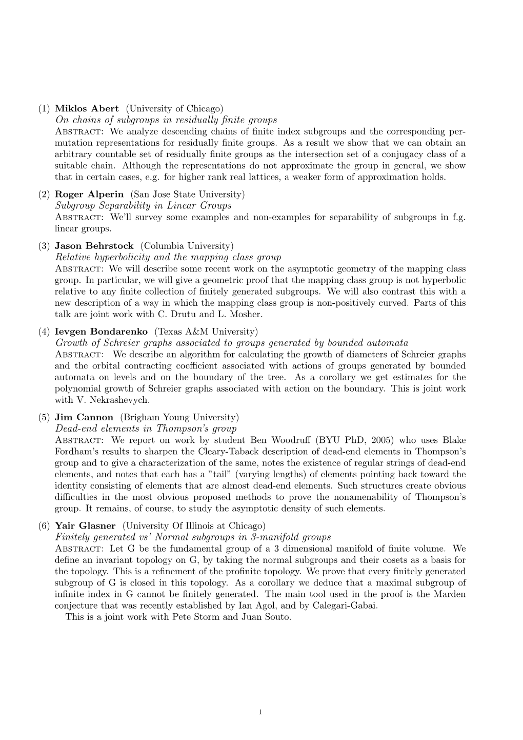 On Chains of Subgroups in Residually Finite Groups Subgroup Separability