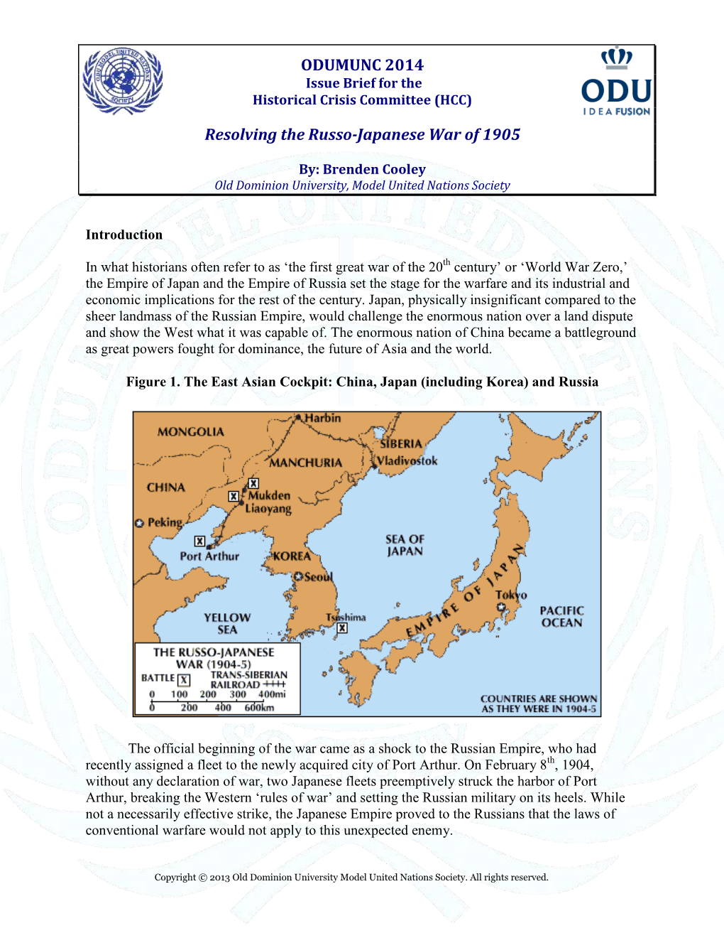 Resolving the Russo-Japanese War of 1905