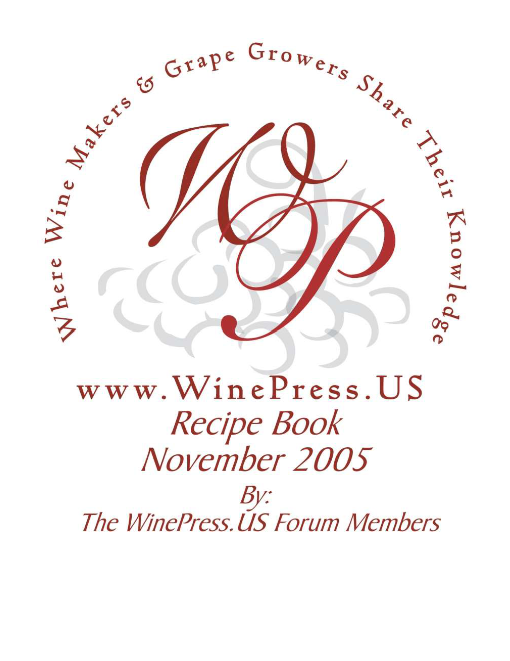 Winepress.US Recipe Book