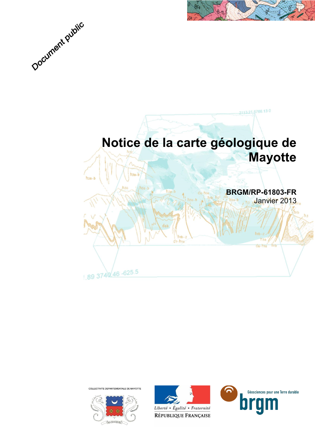 Notice De La Carte Géologique De Mayotte