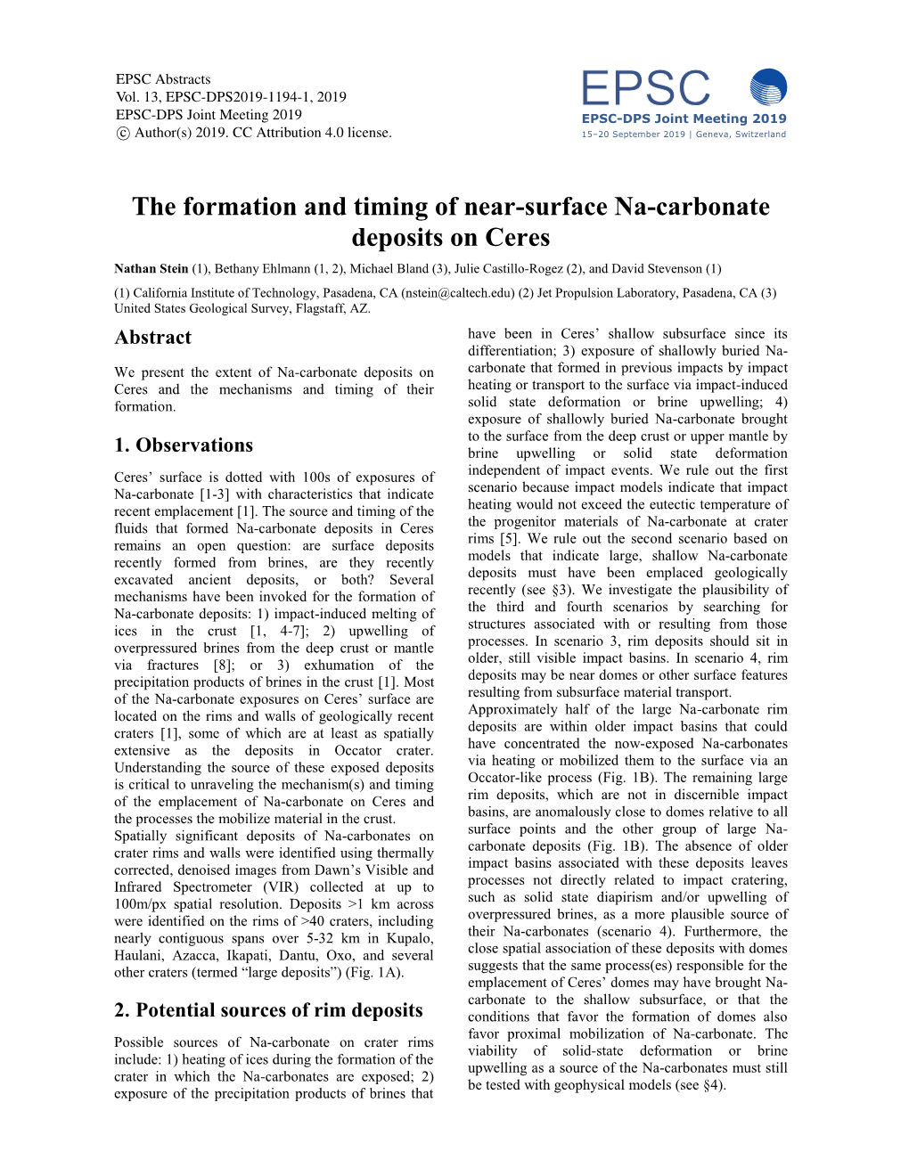 The Formation and Timing of Near-Surface Na-Carbonate