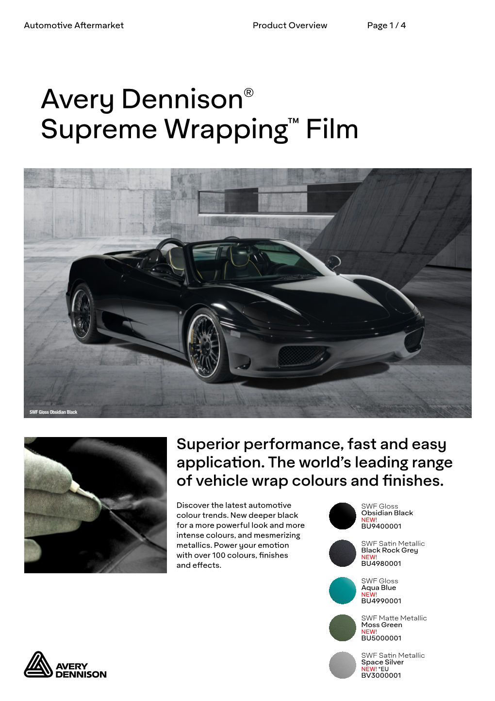 Avery Dennison® Supreme Wrapping™ Film