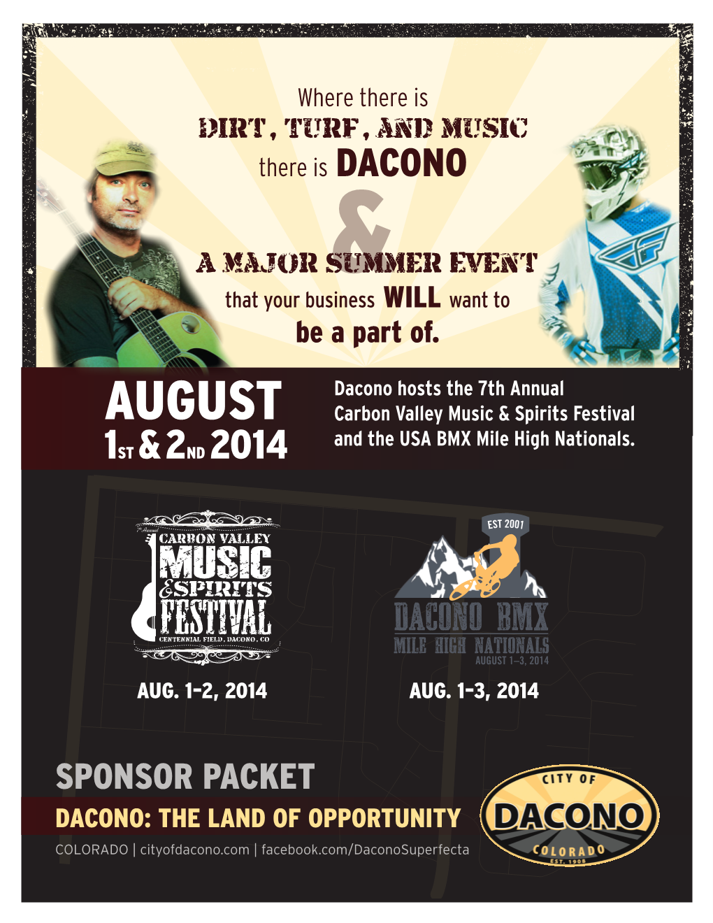 AUGUST Carbon Valley Music & Spirits Festival and the USA BMX Mile High Nationals