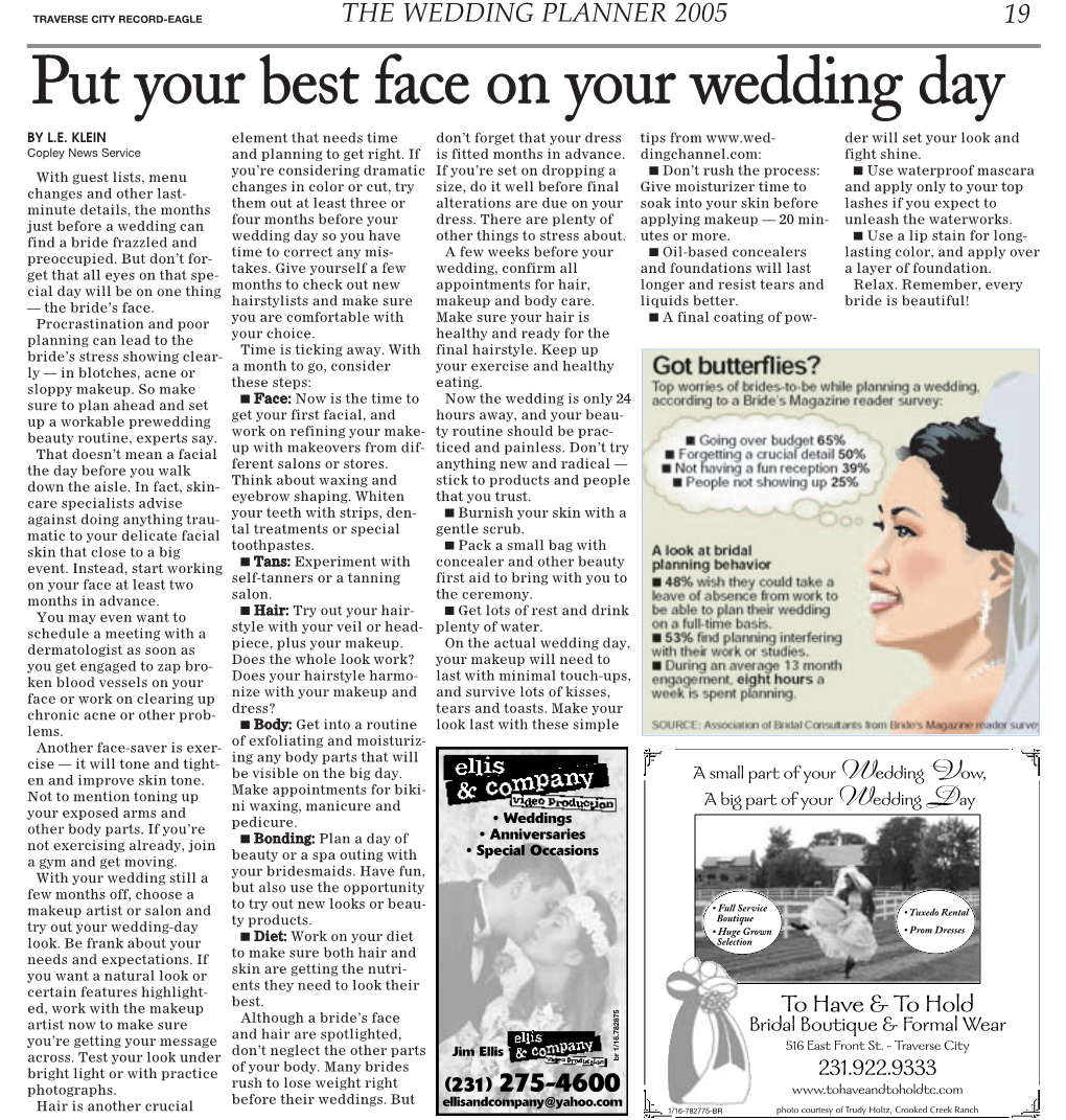 Put Your Best Face on Your Wedding Day by L.E