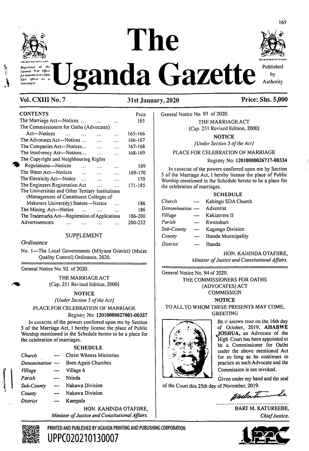 Uganda Gazette Authority