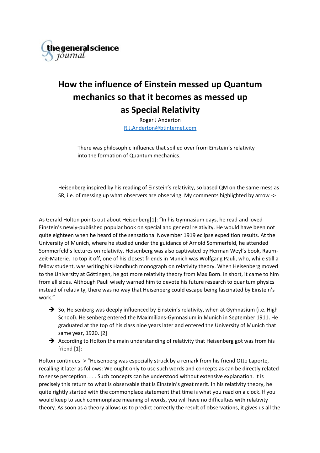 Essays-Quantum Theory / Particle Physics/Download/8871