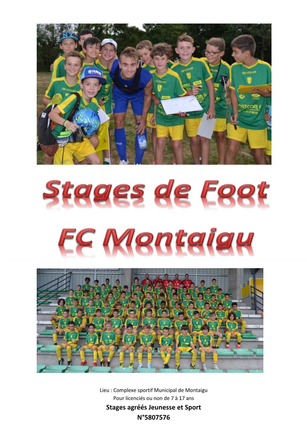 Stages Agréés Jeunesse Et Sport N°5807576