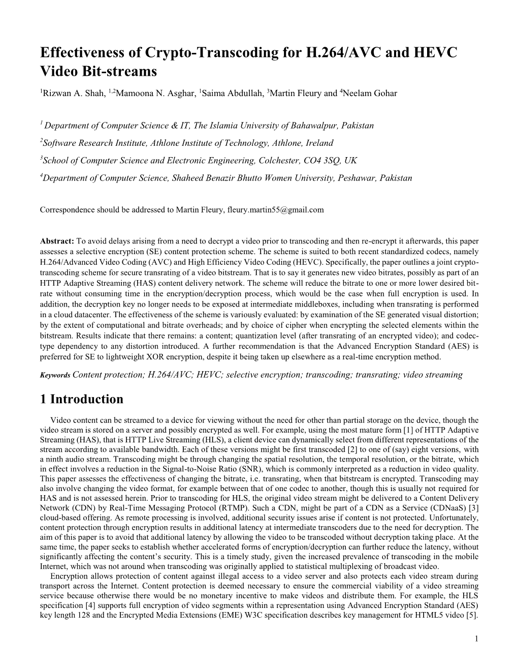 Effectiveness of Crypto-Transcoding for H.264/AVC and HEVC Video Bit-Streams