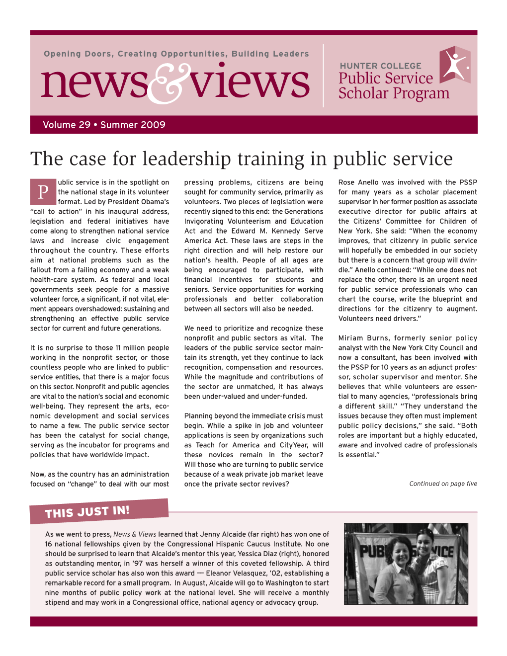 The Case for Leadership Training in Public Service P