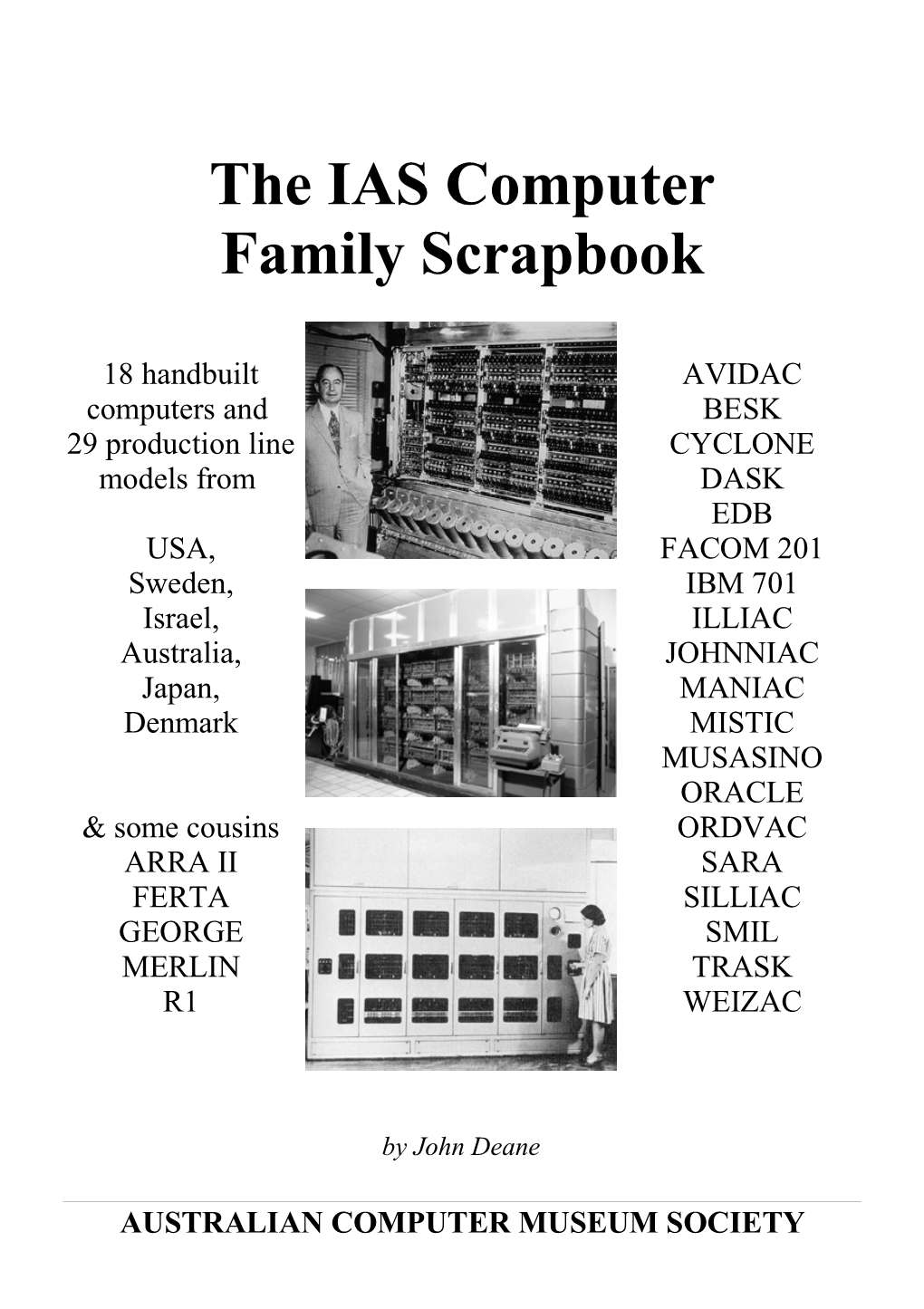 The IAS Computer Family Scrapbook