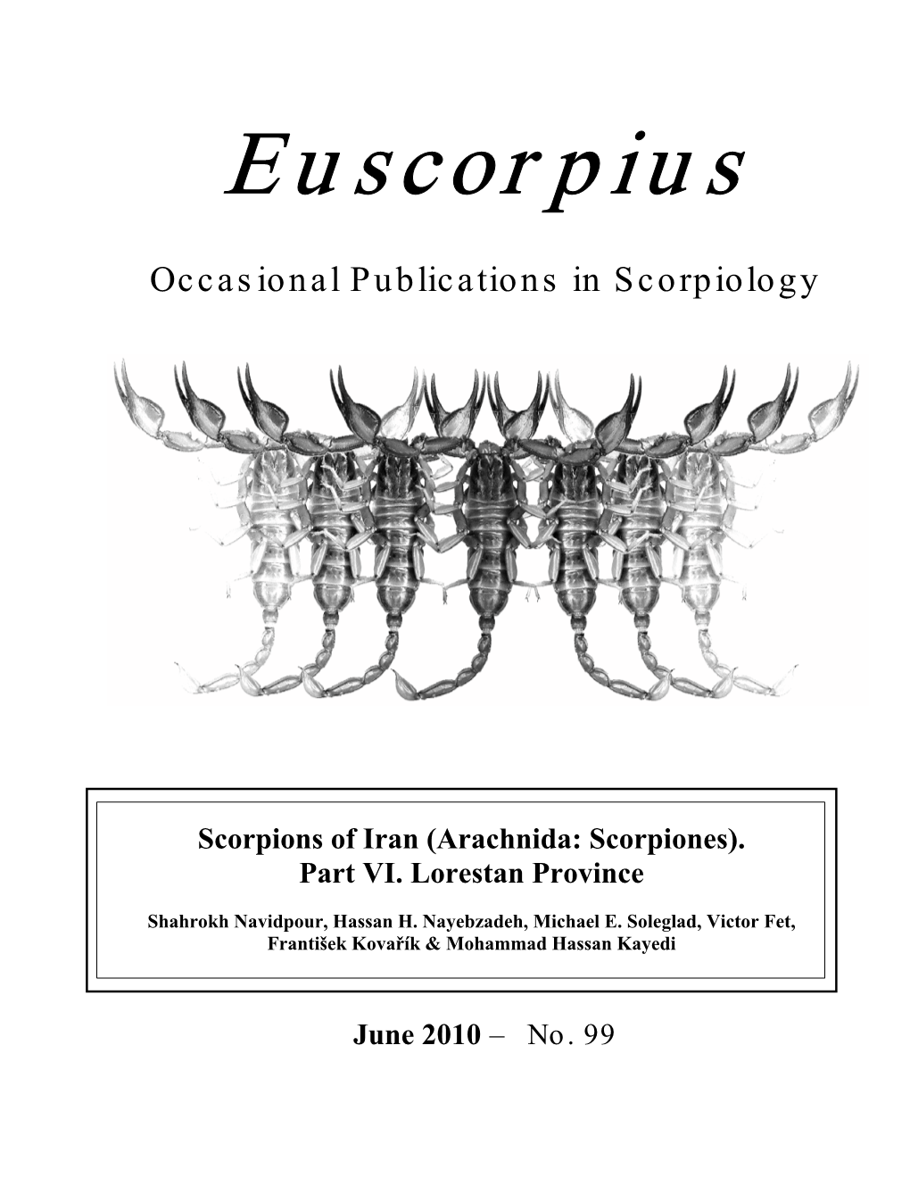 Euscorpius. 2010(99)