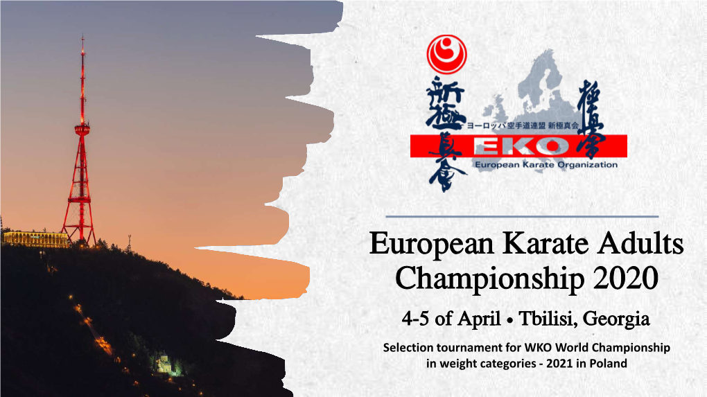 European Karate Adults Championship 2020