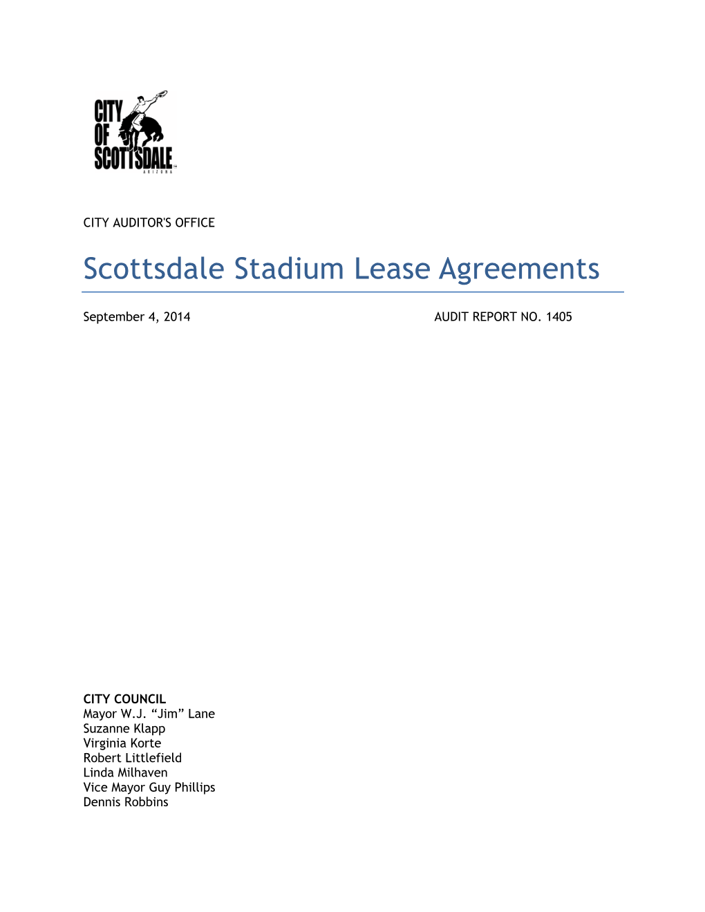 Scottsdale Stadium Lease Agreements