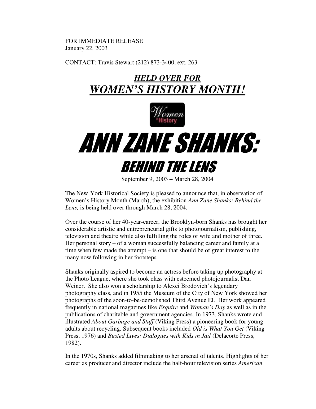 Ann Zane Shanks