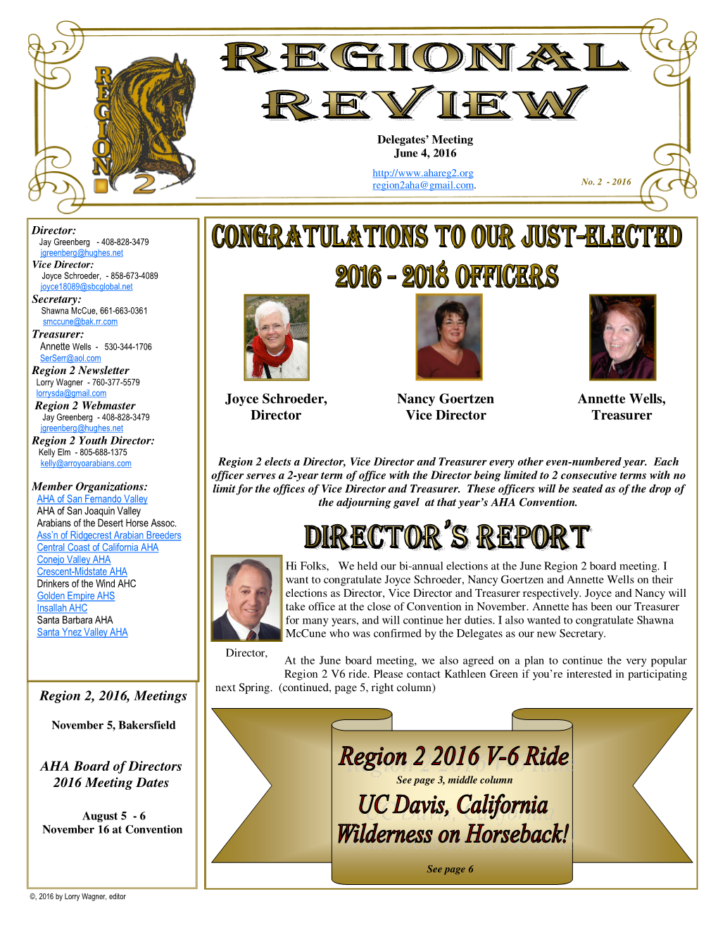 Region 2 Newsletter