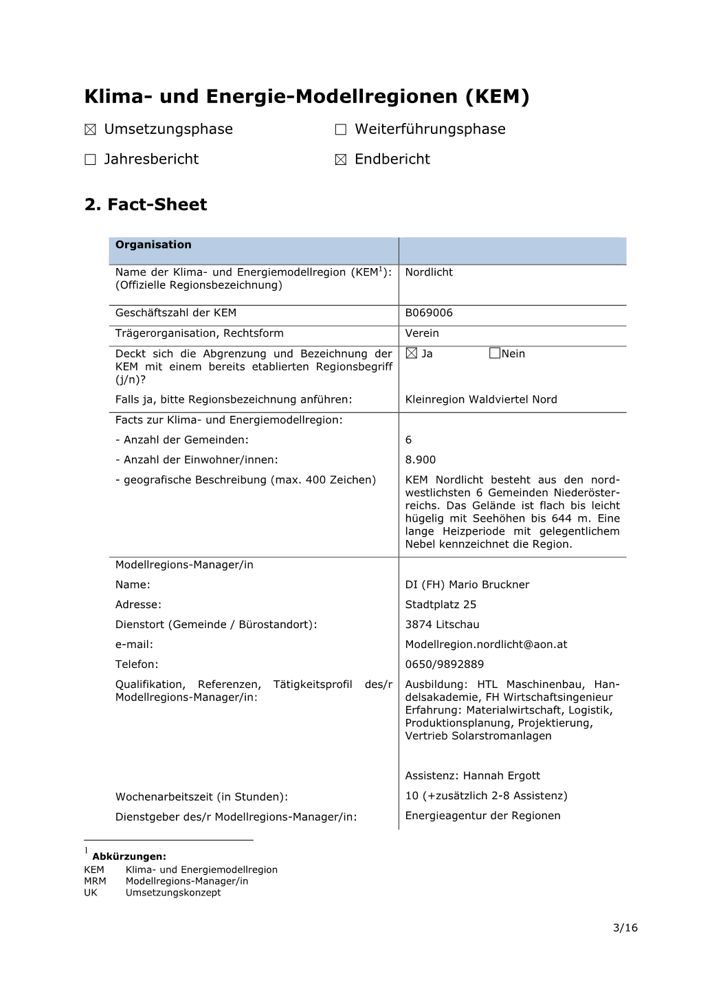 Klima- Und Energie-Modellregionen (KEM)