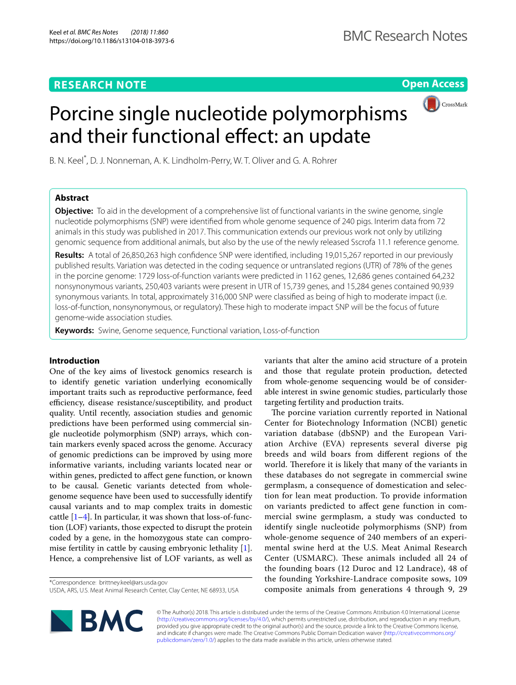 Porcine Single Nucleotide Polymorphisms and Their Functional Effect: an Update