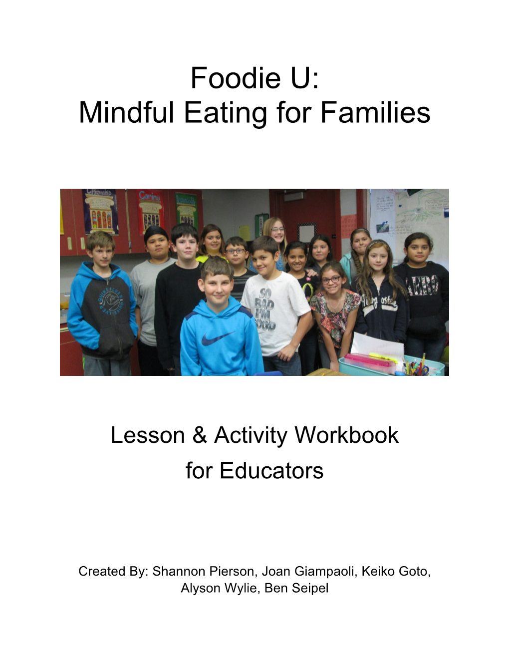 Foodie U: Mindful Eating for Families